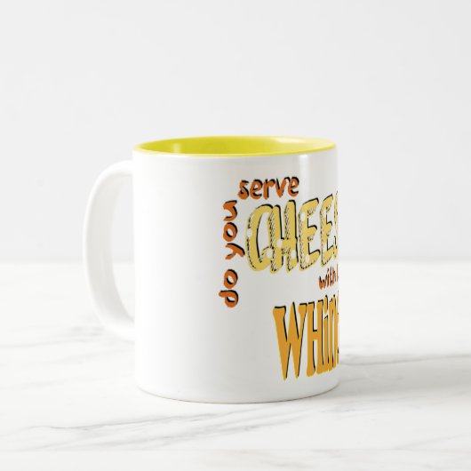 Kaas — Mok met twee toonsoorten (Voorkant links)