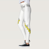 Kaas Muis Geweldige Workout Witte Leggingen  Leggings (Links)