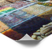 Kaas, olijven en noten poster (Hoek)