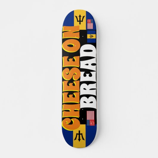 KAAS OP BROOD JMT BARB 7 3/4" Skateboard Deck (Voorkant)