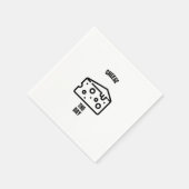 Kaas op de dag grappige grapjes met een pun servet (Hoek)