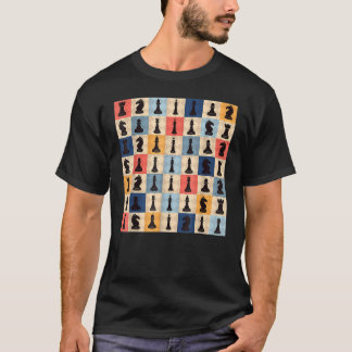 Kaas op de kade van de controlekast van de Retro T-shirt
