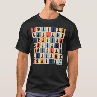 Kaas op de kade van de controlekast van de Retro T-shirt