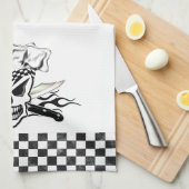 Kaas op de schedel en op de mond 2 theedoek (Quarter Fold)