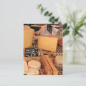 Kaas op een markt briefkaart (Staand voorkant)