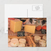 Kaas op een markt briefkaart (Voorkant / Achterkant)