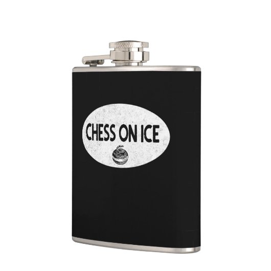 Kaas op ijskerkolf heupfles (Links)