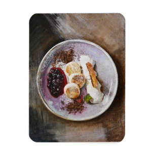 Kaas Pannenkoeken met bessen – Gourmet Food Magneet