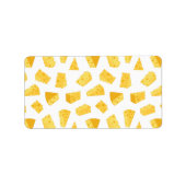 Kaas Patroon Afdrukadreslabel Etiket (Voorkant)