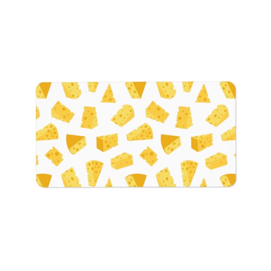 Kaas Patroon Afdrukadreslabel Etiket (Voorkant)