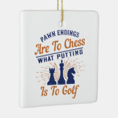 Kaas-pawn eindings zijn net als Golf put Keramisch Ornament (Rechts)