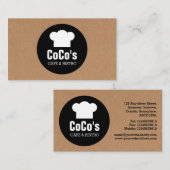 Kaas Pet Circle - Kartonnen doos Visitekaartje (Voorkant / Achterkant)