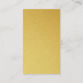 Kaas Pet en kookgerei Logo | Goud Visitekaartje (Achterkant)