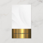 Kaas Pet Kokergereedschap | Goud metaal Visitekaartje (Achterkant)