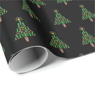 Kaas Piece-kerstboom Cadeaupapier