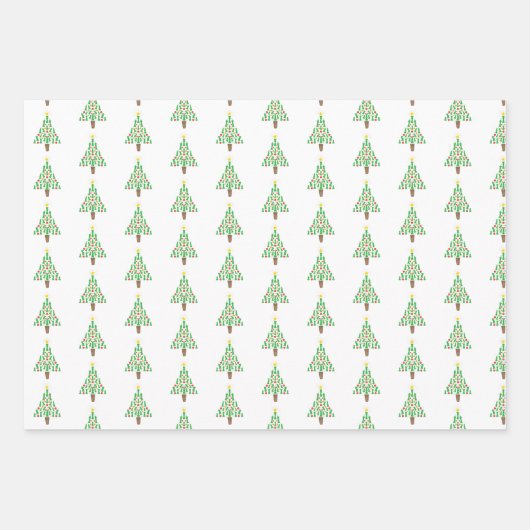 Kaas Piece-kerstboom Inpakpapier Vel (Voorkant 2)