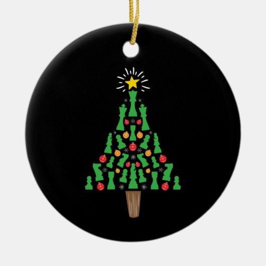 Kaas Piece-kerstboom Keramisch Ornament (Voorkant)