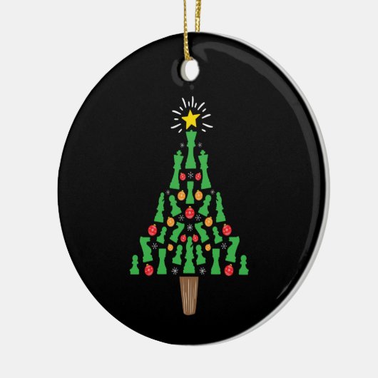 Kaas Piece-kerstboom Keramisch Ornament (Links)