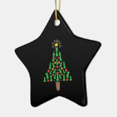 Kaas Piece-kerstboom Keramisch Ornament (Links)