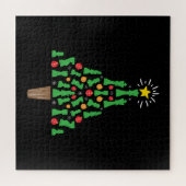 Kaas Piece-kerstboom Legpuzzel (Horizontaal)