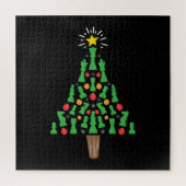 Kaas Piece-kerstboom Legpuzzel (Verticaal)