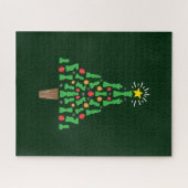 Kaas Piece-kerstboom Legpuzzel (Horizontaal)