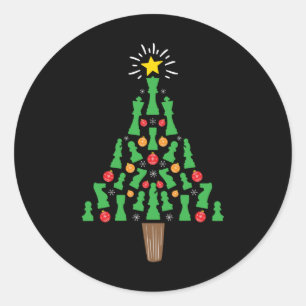 Kaas Piece-kerstboom Ronde Sticker