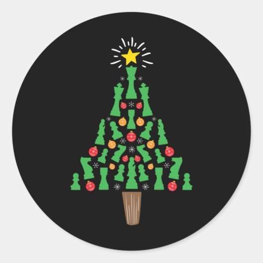 Kaas Piece-kerstboom Ronde Sticker (Voorkant)