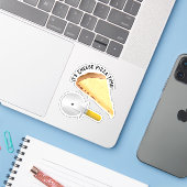 Kaas Pizza en Pizza Cutter Sticker (Laptop met iPhone)