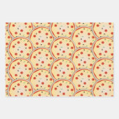 Kaas Pizza Pepperoni Vleespastei Patroon Inpakpapier Vel (Voorkant 3)