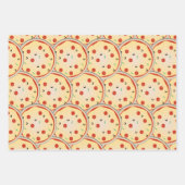 Kaas Pizza Pepperoni Vleespastei Patroon Inpakpapier Vel (Voorkant 2)