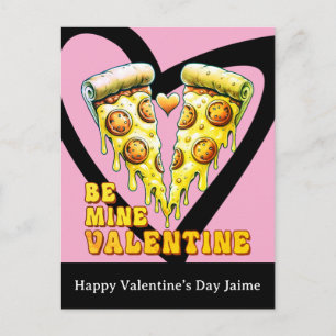 Kaas Pizza Wees Mijn Valentijnsdag Postkaart