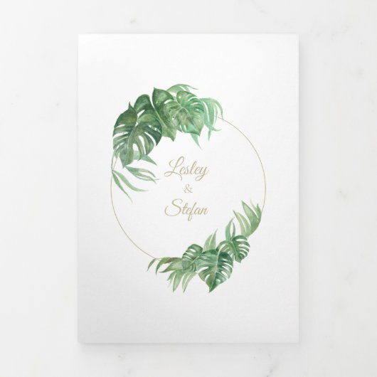 Kaas Plant drivoudig aanmaningsbrief Drieluik Uitnodiging (Cover)