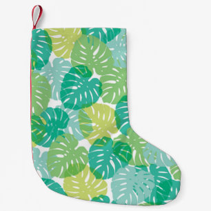 Kaas plant en palm exotische tropische monstera ho kleine kerstsok