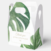 Kaas plant tropisch hout bedankdoosjes (Geopend)