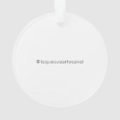 Kaas Queso Raw Milk Acrylornament Ornament (achterkant)