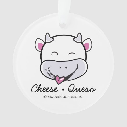 Kaas Queso Raw Milk Acrylornament Ornament (voorkant)