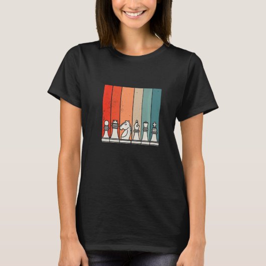 Kaas Retro Chess 1 T-shirt (Voorkant)