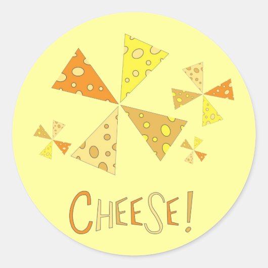 Kaas! Ronde Sticker (Voorkant)