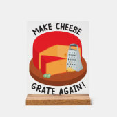 Kaas rooster opnieuw maken acryl bord (Voorkant)
