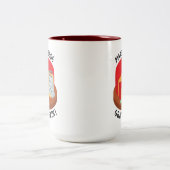 Kaas rooster opnieuw maken tweekleurige koffiemok (Center)