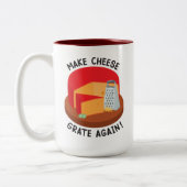 Kaas rooster opnieuw maken tweekleurige koffiemok (Links)