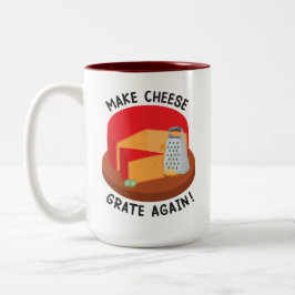 Kaas rooster opnieuw maken tweekleurige koffiemok