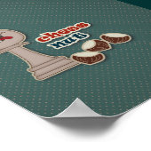 Kaas, schaafnoten en kastanjes poster (Hoek)