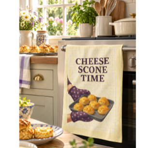 Kaas Scone Theedoek Cottagecore Keukencadeau