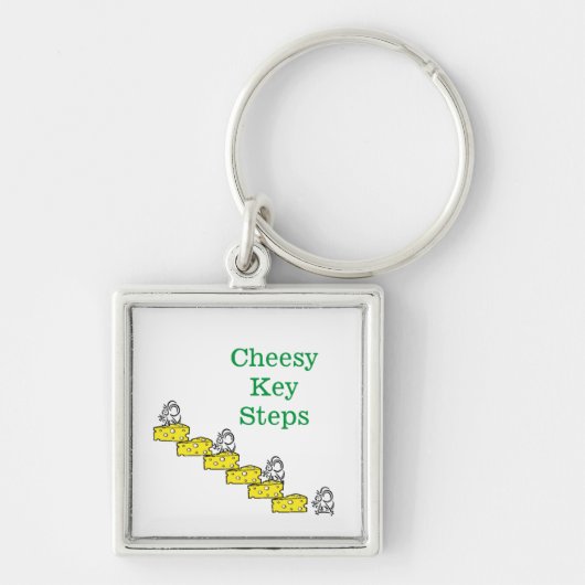 Kaas Sleutelstappen Open Doordeuren Sleutelhanger (Voorkant)