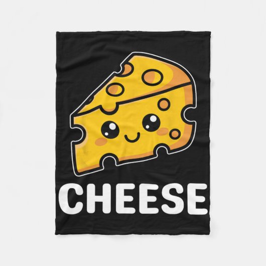 Kaas Slice Mac Macaroni Kawaii Halloween kostuum Fleece Deken (Voorkant)