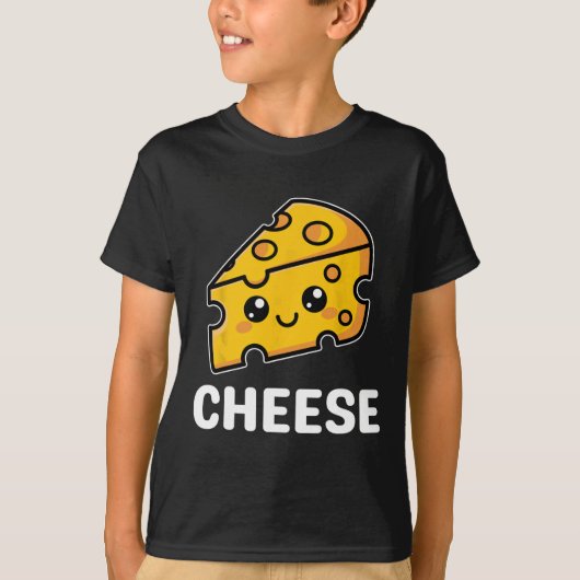Kaas Slice Mac Macaroni Kawaii Halloween kostuum T-shirt (Voorkant)