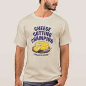 Kaas snijden Champion T-shirt (Voorkant)