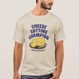 Kaas snijden Champion T-shirt